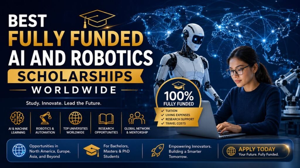 Best Fully Funded AI and Robotics Scholarships Worldwide